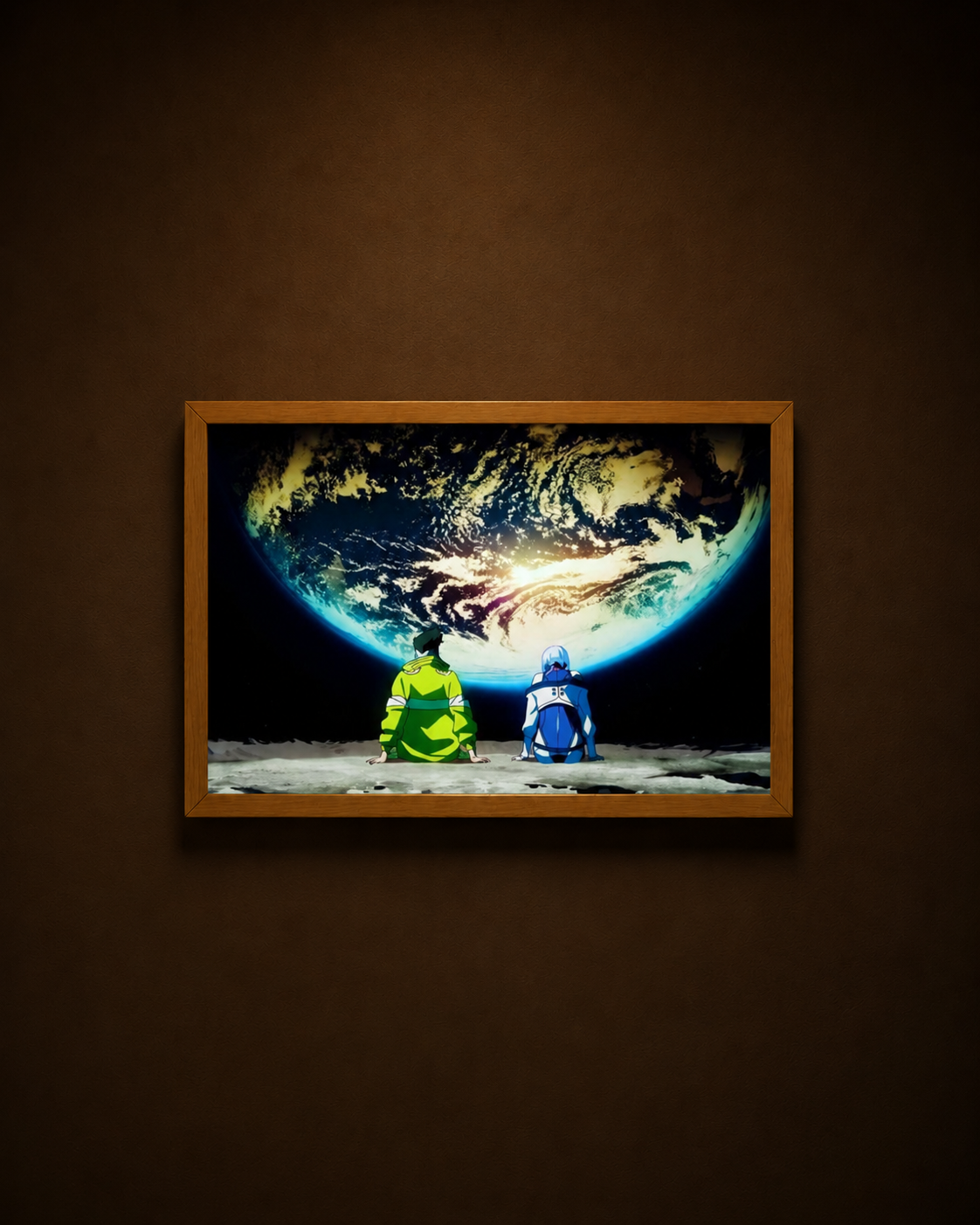 Wall art with the lights off