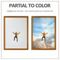 Partial to Color — light off vs. light on