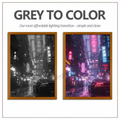 Grey to Color — light off vs. light on