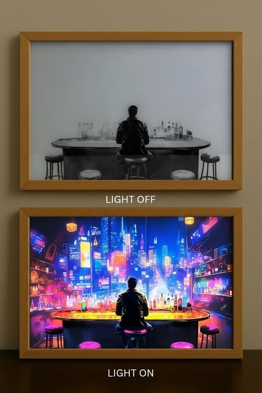 CyberPunk Cityview from the Bar